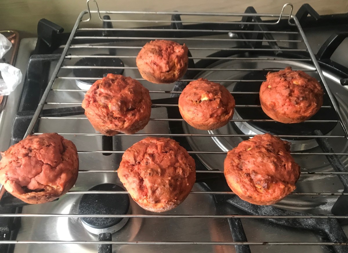 Beetroot and Feta&nbsp;muffins